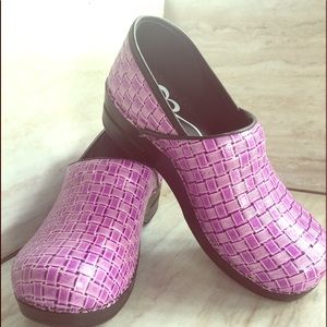 Sanita Purple Professional Tammy Leather Clog